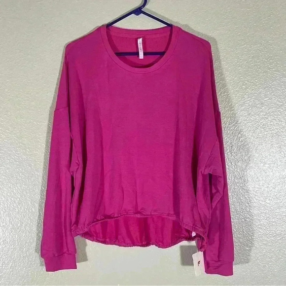 Fabletics Luxe Cinched Pullover‎ Pink Size Large - Picture 1 of 4